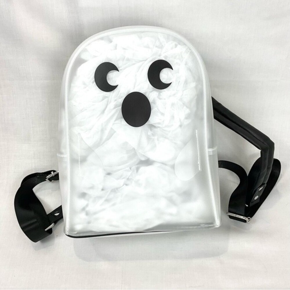 Clear Ghost Backpack Mad Engine TikTok Viral Halloween Fall NWT HTF